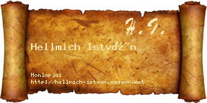 Hellmich István névjegykártya