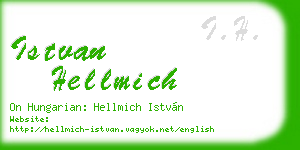 istvan hellmich business card