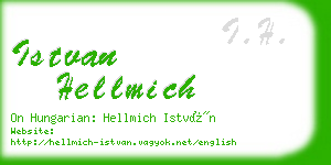 istvan hellmich business card